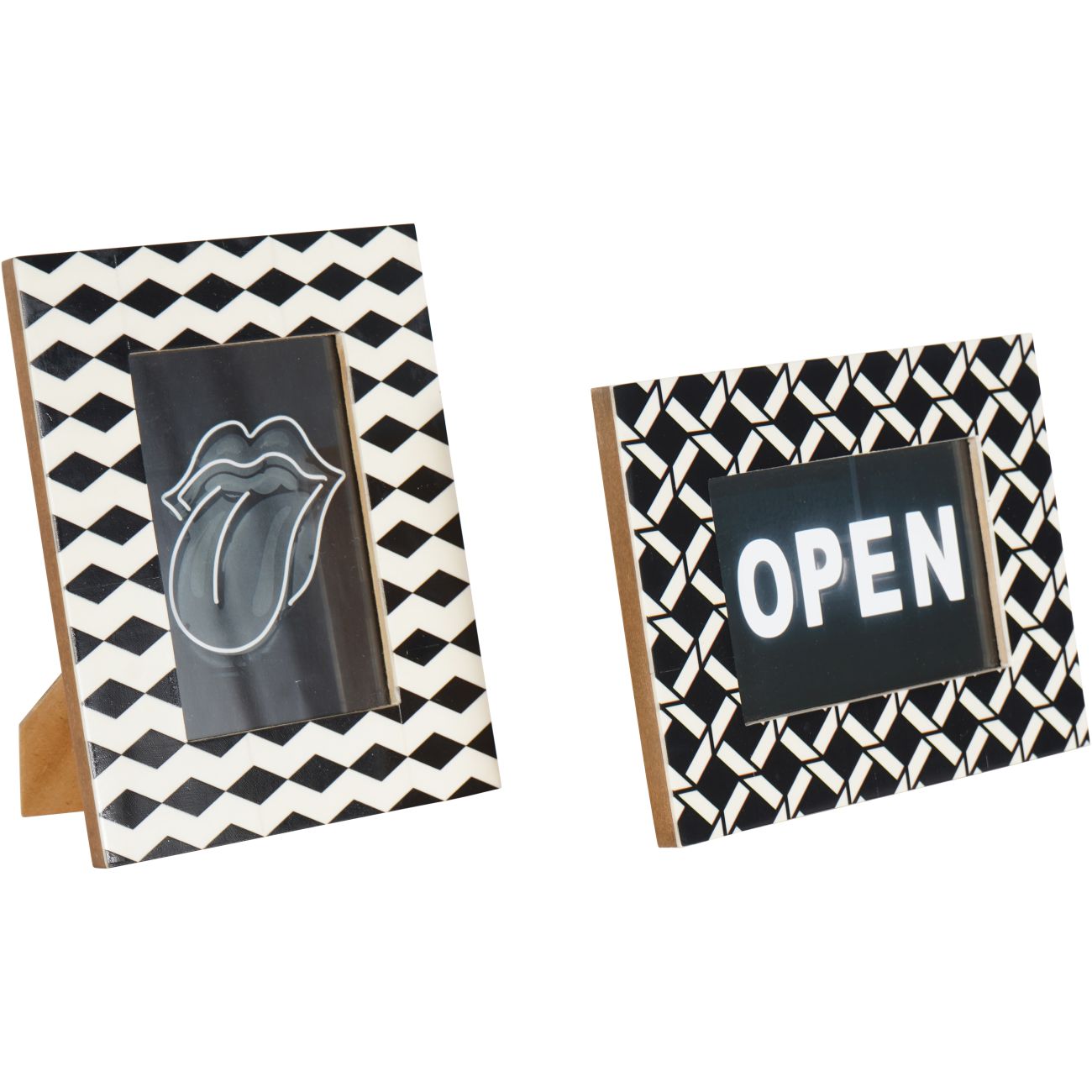 Anya Photo Frame in Black & White 10x15cm